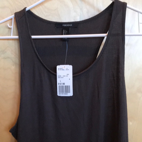 Forever 21 Dresses & Skirts - Forever 21 Tank dress charcoal grey size L